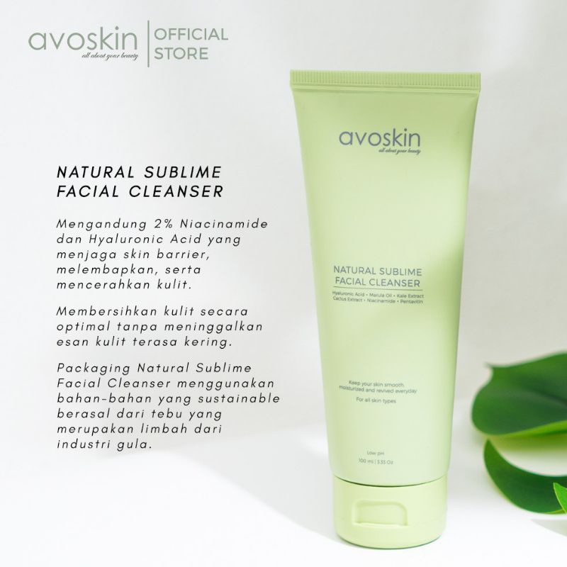 (BPOM) AVOSKIN Natural Sublime Facial Cleanser 100ml