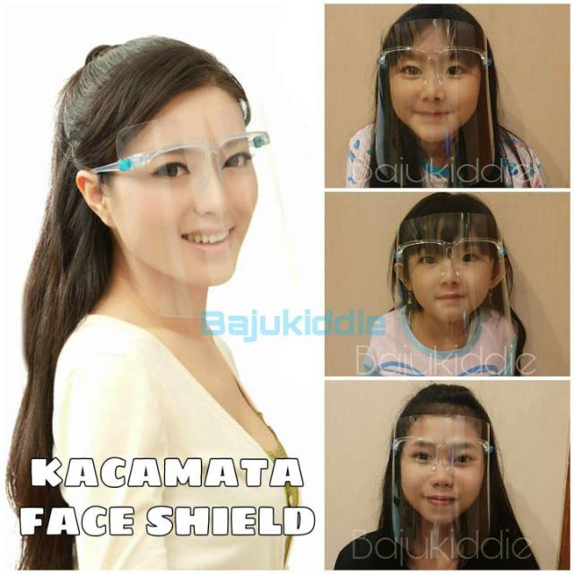 KACAMATA FACE SHIELD / FACESHIELD PELINDUNG ANAK DEWASA ALA ARTIS / KACAMATA NAGITA