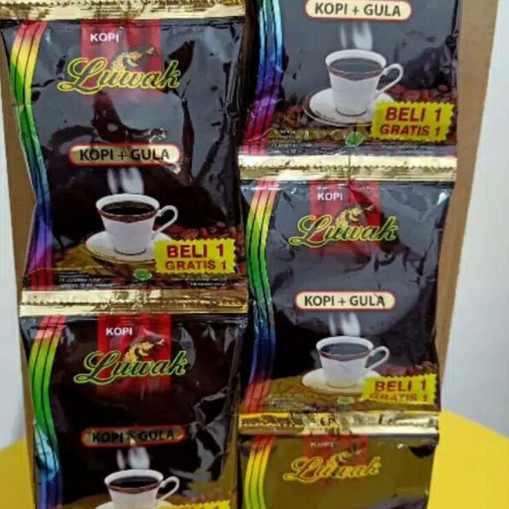 

PROMO 10.10 luwak kopi hitam+gula 1 renceng 20 sachet