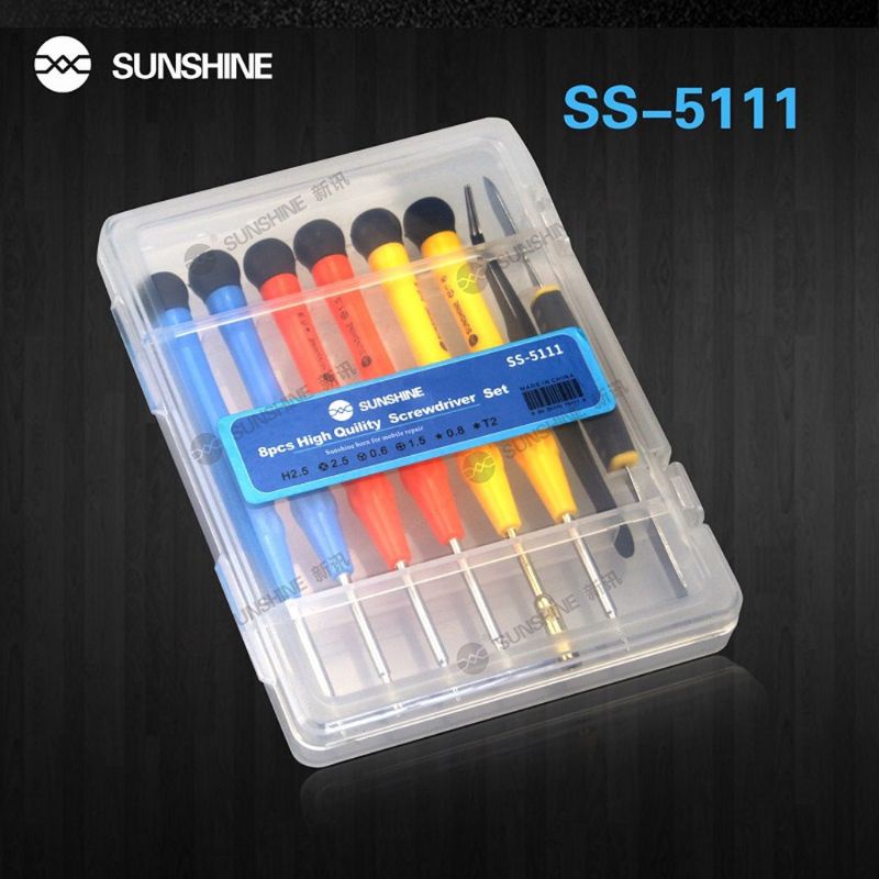 Opening Tools Set Reparasi Obeng Shushine SS-5111 isi 8 in 1 Original