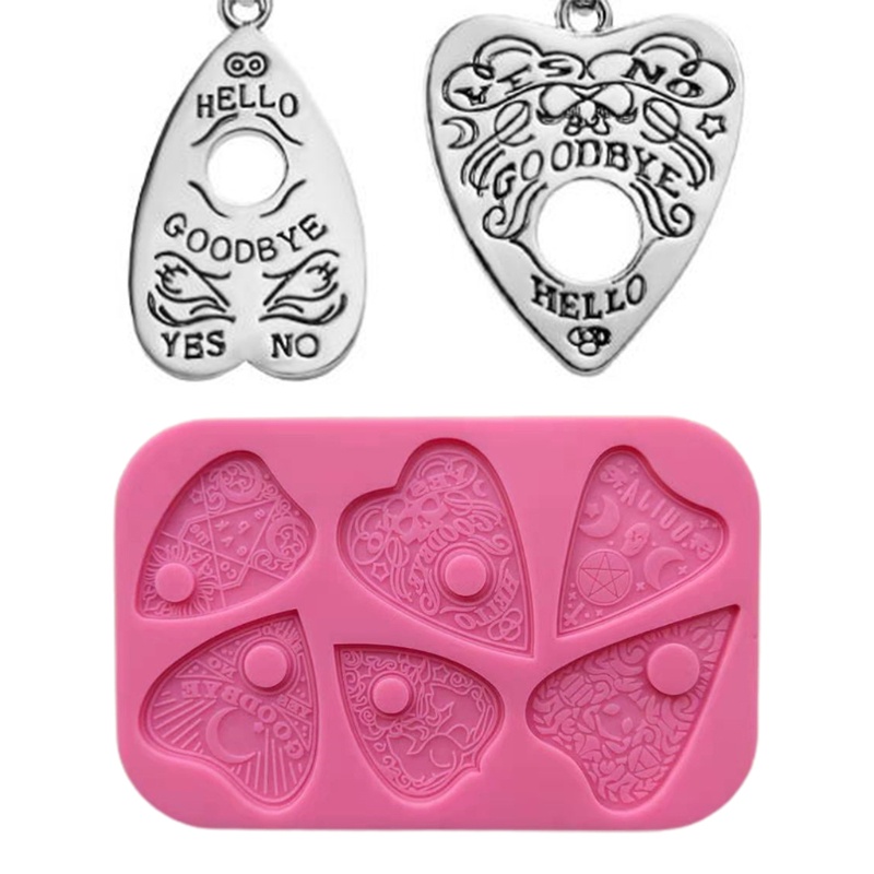 SIY  Silicone Mould Love Heart Divination Epoxy Resin Mold DIY Crafts Casting Tools