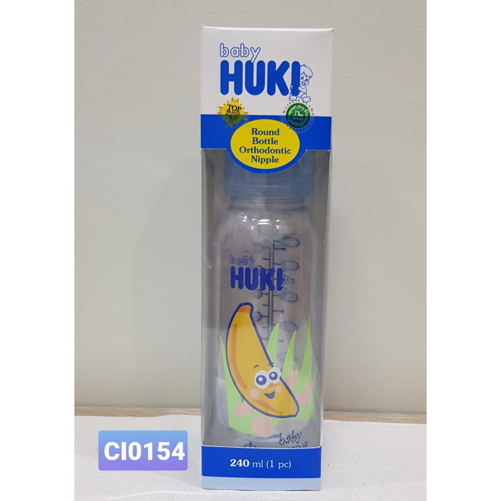 Baby Huki Round Bottle Orthodontic Nipple 240ml - CI0154