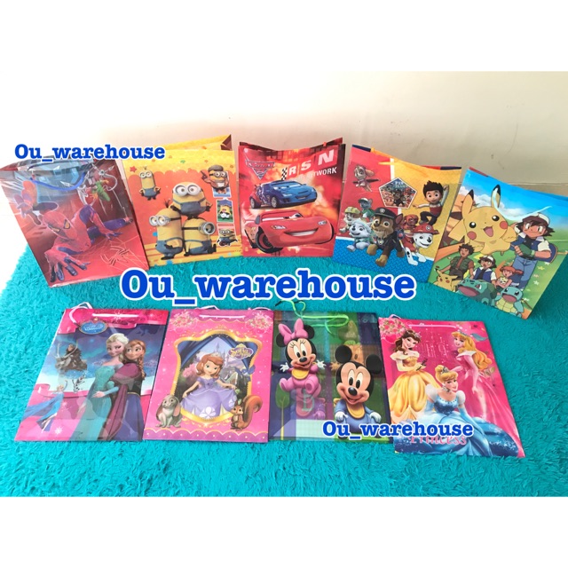 

Goodie bag ecer uk M - kantong snack - party bag - plastik snack ultah - plastik souvenir hbd