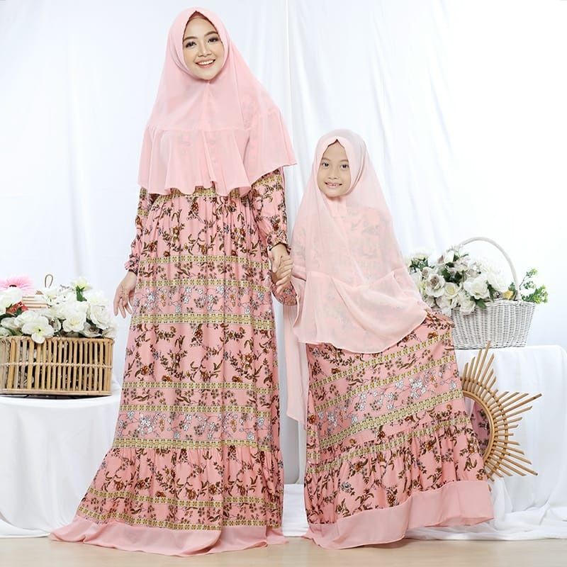 WCL - Baju Couple Ibu dan Anak Perempuan Couple Gaun Couple Keluarga Ibu dan Anak Perempuan Pria Wan