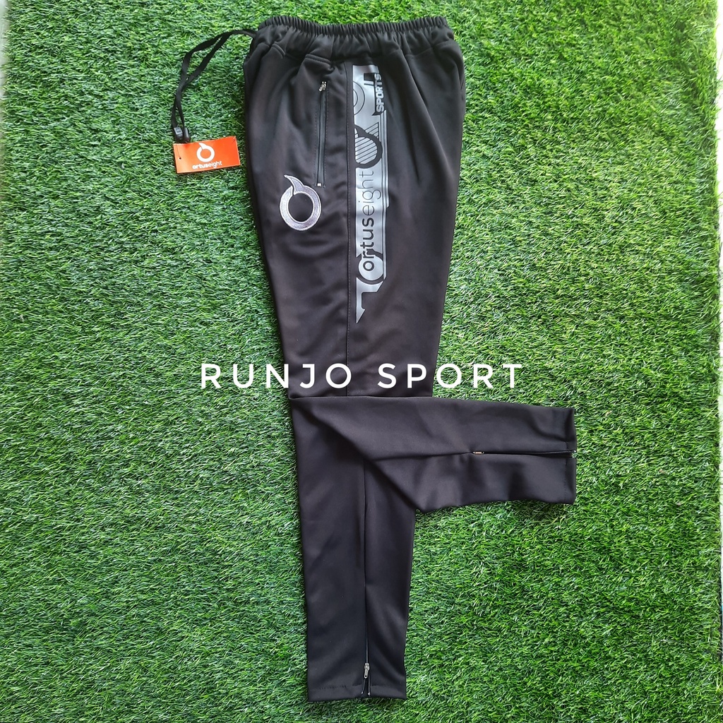 Trackpants Ortus Sport Sweatpants Celana Joger Pants Training Panjang Hitam Pria Wanita Sport