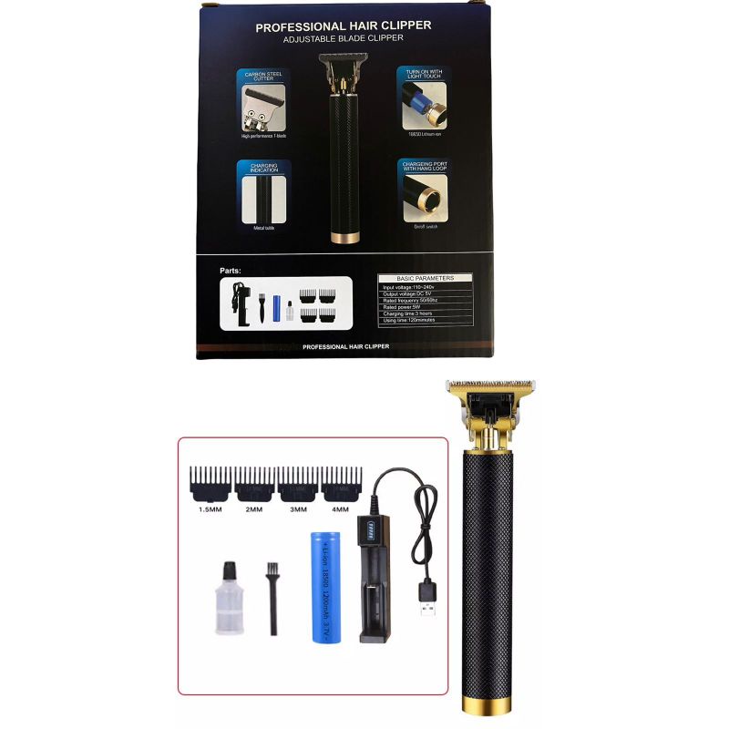 Alat Cukur Elektrik Kemei Detailer Cordless / Cukuran Jenggot Kumis Rambut Charge T9 / Profesional Hair Stylish