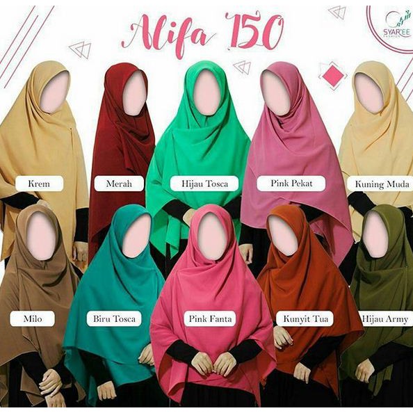 Jilbab Segiempat Wolfis