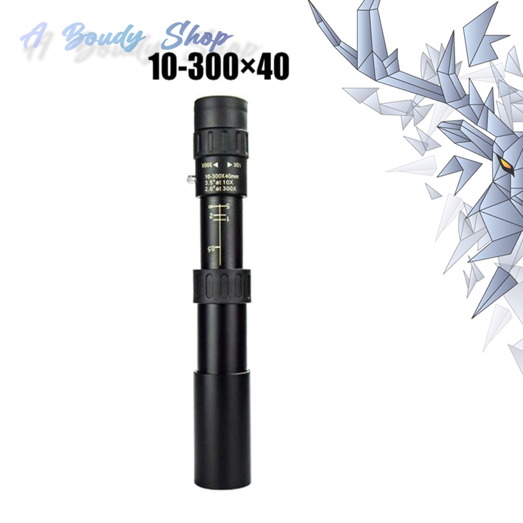 Monocular Telescope Magnificatoni Compact Lightweight Many Uses Green Film Optical Zoom 10-300x25  W