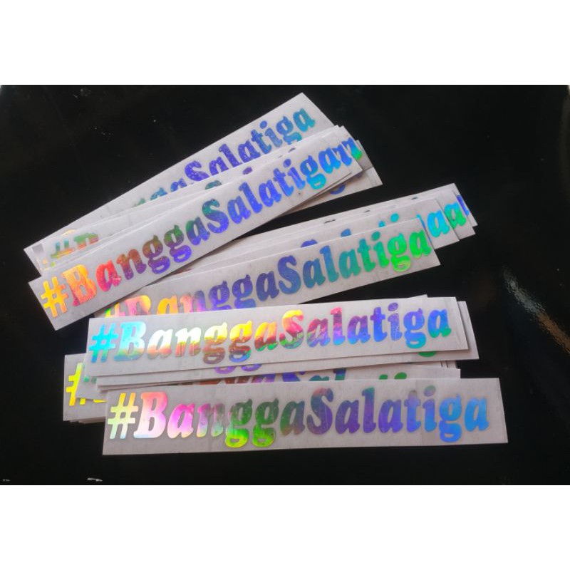 

Cutting Sticker Hologram Pelangi #salatigabangga