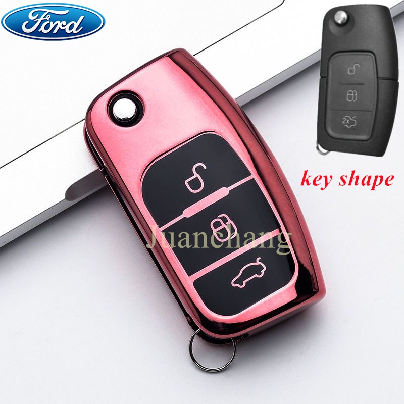 Casing Kunci Mobil Ford Fiesta Focus 2 Ecosport Kuga Escape MK2 Fiesta Mondeo Galaxy Falcon Sport-Max