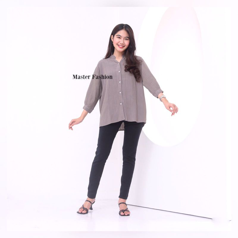 KEMEJA ATASAN WANITA CRINCLE PREMIUM KEMEJA / BLOUSE / SHANGHAI KEMEJA POLOS