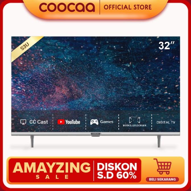 COOCAA 32 inch Digital Smart TV (Model : Coocaa 32S3U)