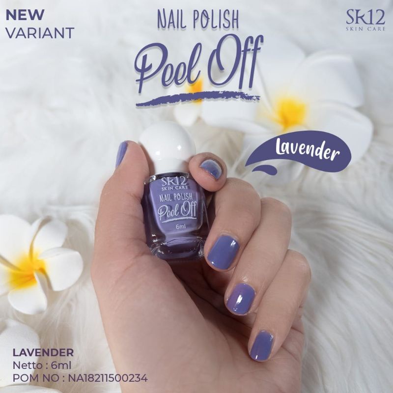 KUTEK SR12 HALAL / NAIL POLISH PEEL OFF / KUTEK KELUPAS WATER BASED NON ALKOHOL / CAT KUKU BPOM