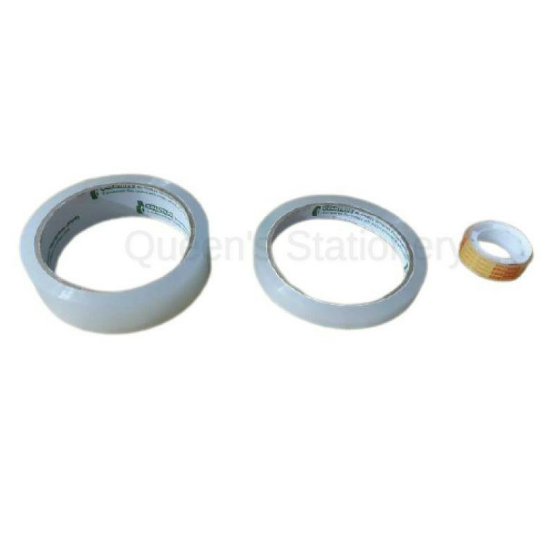 

Isolasi / Solasi kado / Selotip goldtape ukuran 1/2 Inch dan 1 Inch