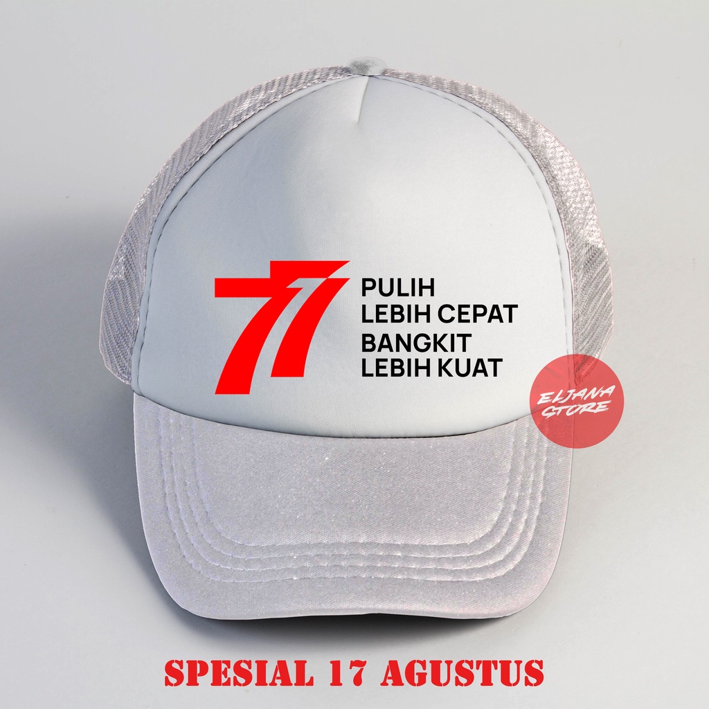 Topi HUT RI Indonesia / Topi Indonesia / Topi 17 Agustus 2022 / Topi 17 Agustus 2022 / Topi 77 / Topi Negara Indonesia