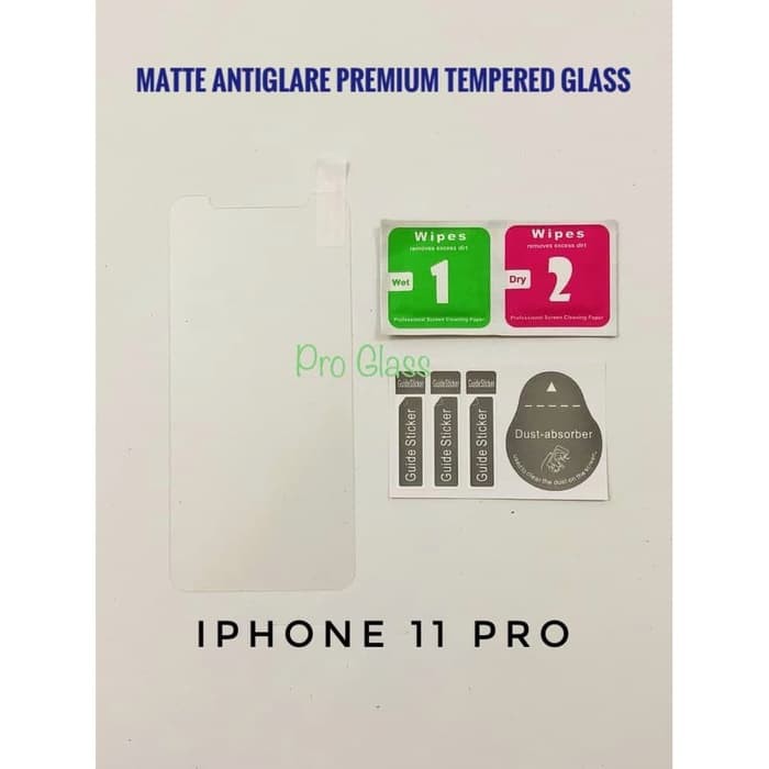 Iphone 11/ Iphone 11 PRO/Iphone 11 PRO MAX Anti GLARE / DOFF / MATTE Anti Fingerprint Tempered Glass