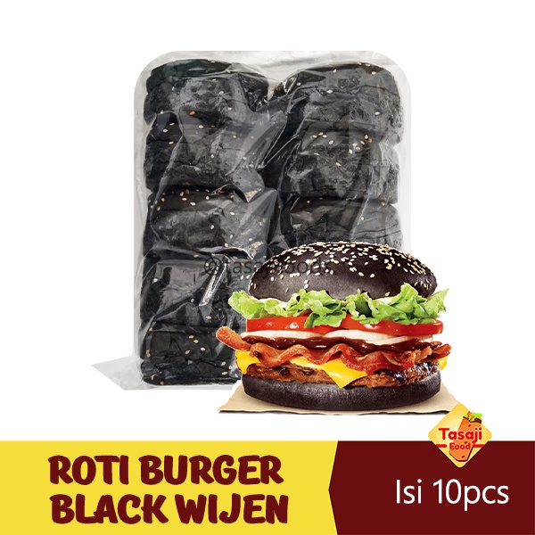 Roti Burger Black Wijen Isi 10 Pcs