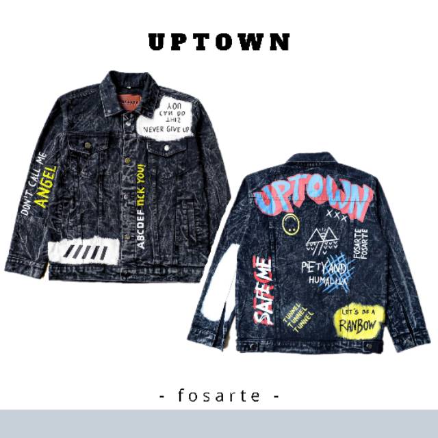 Jaket Denim Lukis Uptown Fosarte