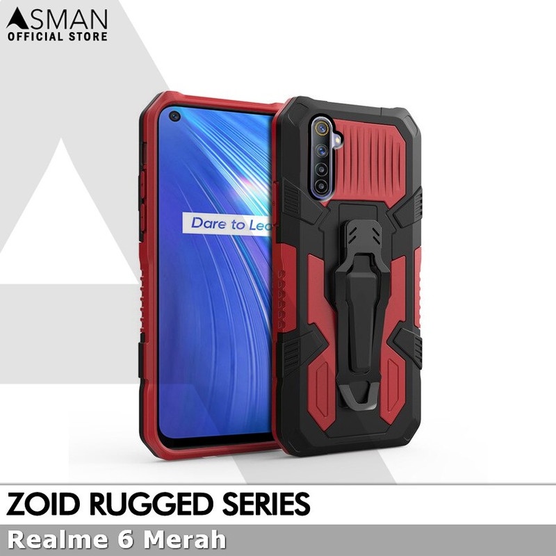 Asman Case Realme 6 Zoid Ruged Armor Premium