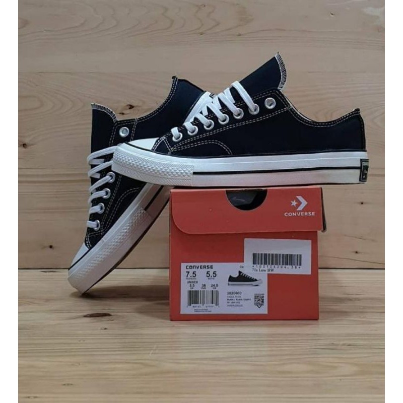PEROMO SEPATU SNEAKERS AL STAR 70.S LOW HITAM +BOX PERIA&WANITA MURAH MERIAH
