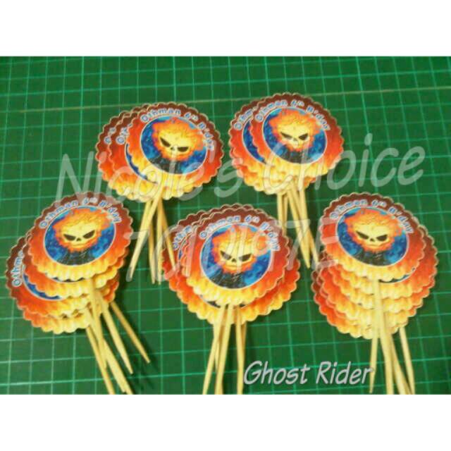 

Cupcakes topper ghost rider