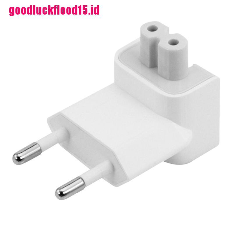 (LUCKID) Adapter Power AC EU Kepala Bebek Untuk MacBook Pro Air