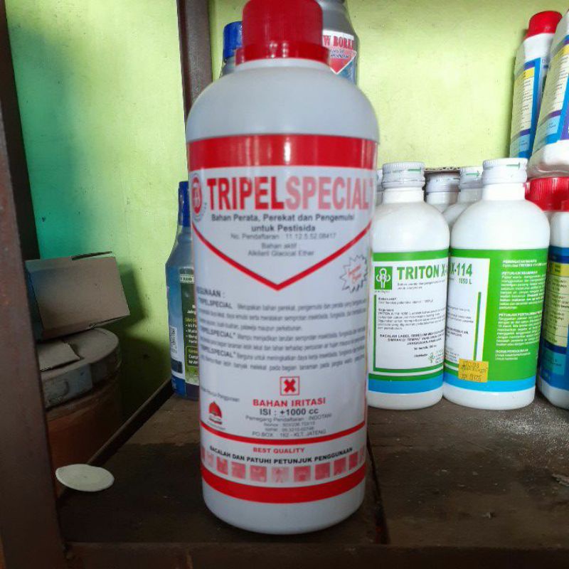 tripel special 1 liter ( bahan perata,perekat dan pengemulsi untuk pestisida)