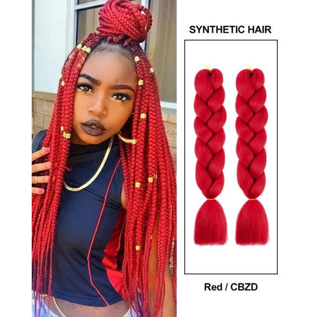 Rambut Sambung Untuk Box Braids,Rambut Kepang Afrika/1 Kepang,1 Pcs