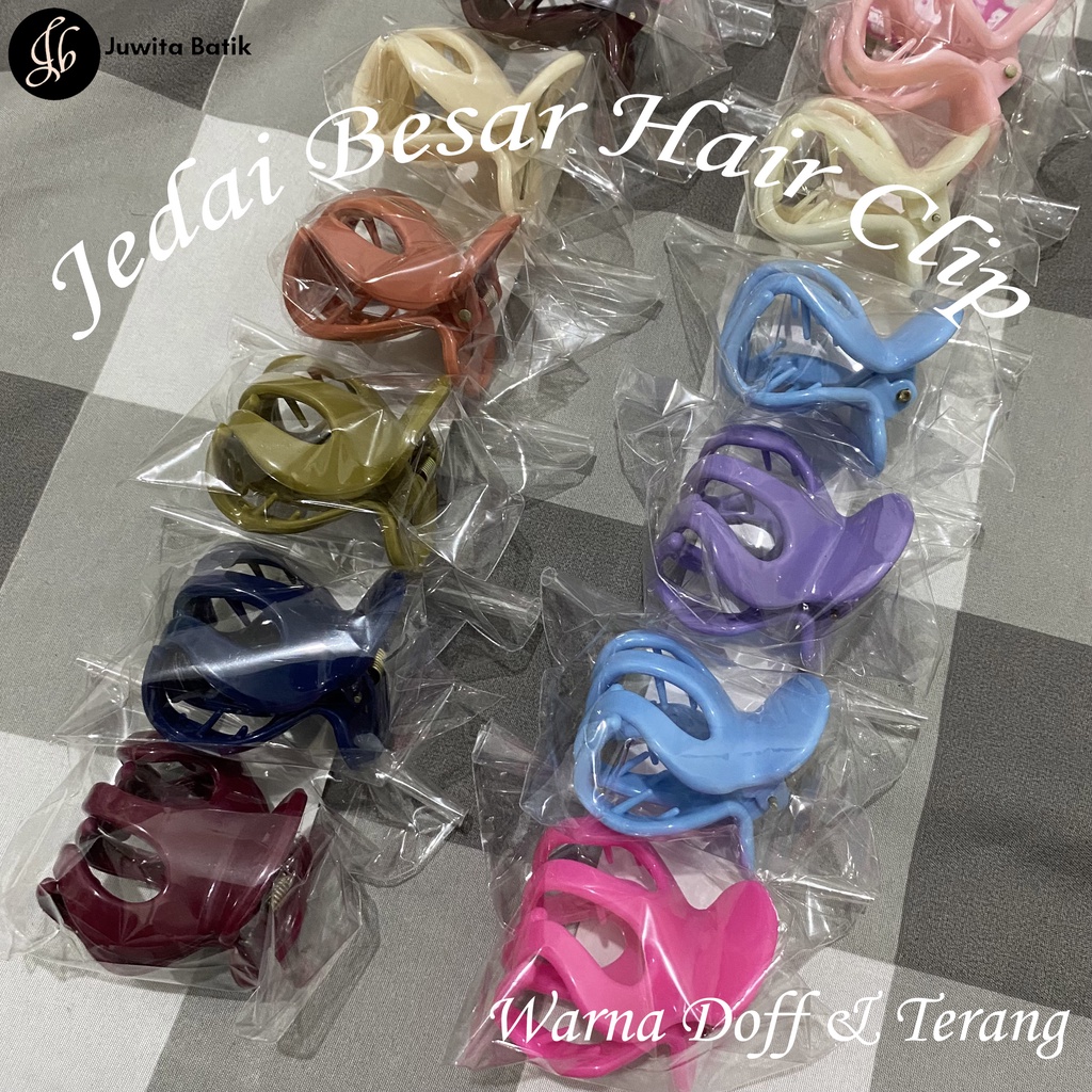 SATUAN 1PC Jedai Jepitan Rambut Besar 5CM Jedai Besar Hair Clip