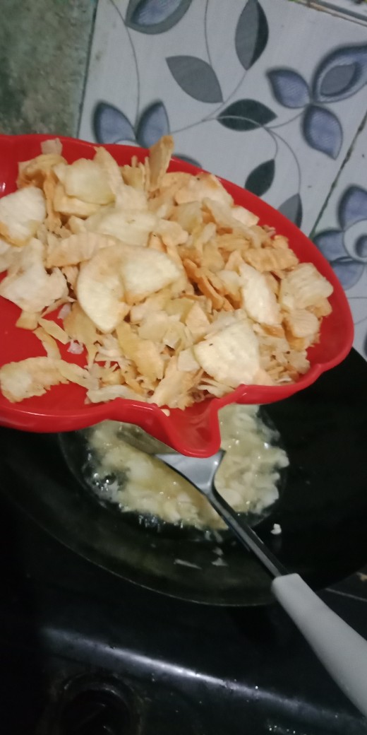 Gobed Pemotong Kentang Pisau Gelombang Gagang