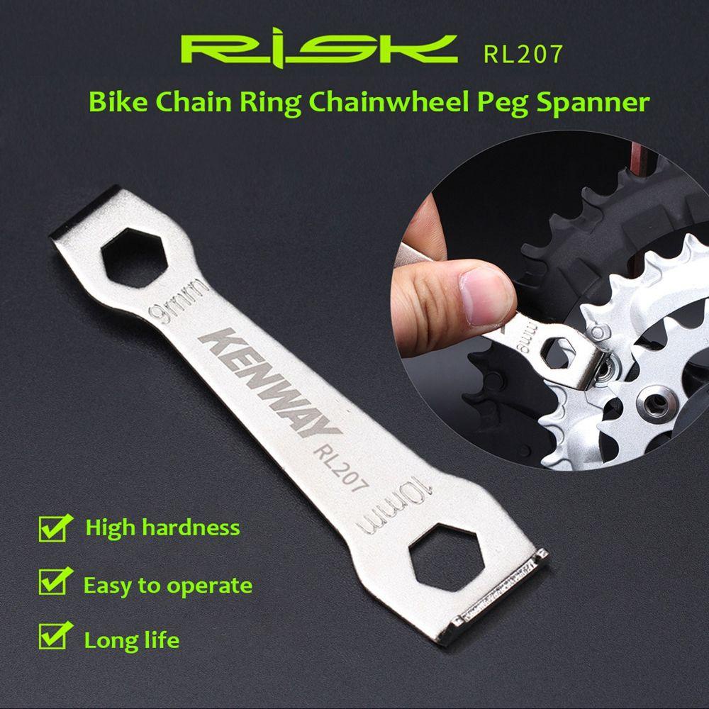 TOP 9&amp;10mm Chain Ring MTB Sepeda Jalan Crankset Arm Aksesoris RL202 Mur Chainring Sepeda