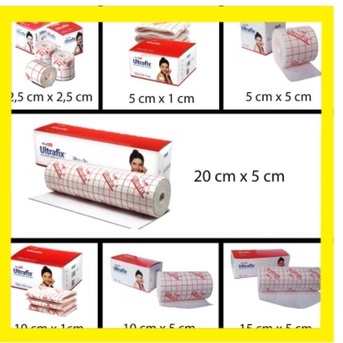 Ultrafix Plester Luka Anti Air Onemed Plesterin Ultrafik Non Woven / Plester Luka Gulung 5X1