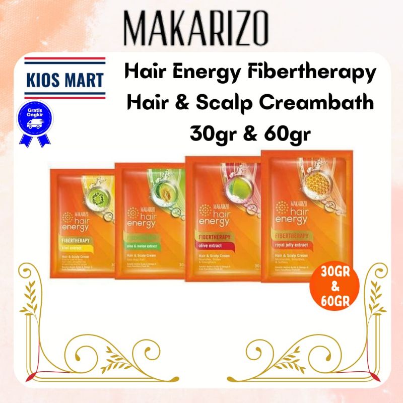 Makarizo Hair Energy Fibertherapy Hair &amp; Scalp Creambath 15ml | 30ml | 60ml