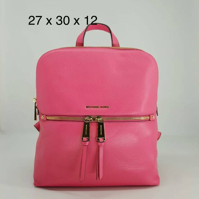tas michael kors rhea backpack rose pink