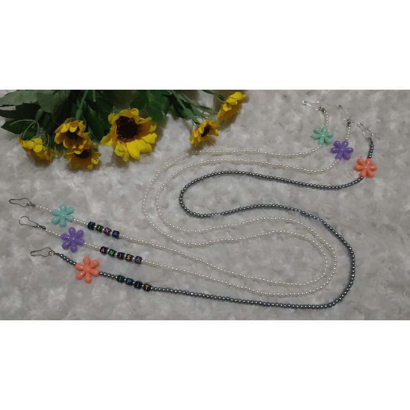 kalung masker hijab - strap masker hijab - cantolan masker gantung