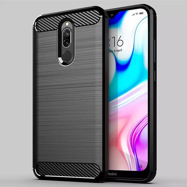 Xiaomi Redmi 8a Soft Case Brushed Carbon