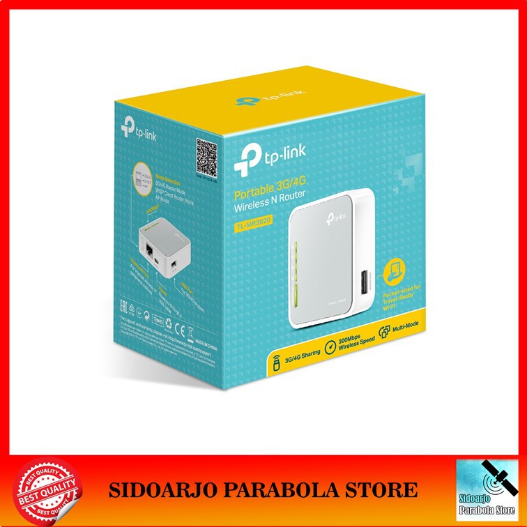 Router Wifi Support USB Modem Tp Link TL-MR3020 4G LTE 3G Bergaransi