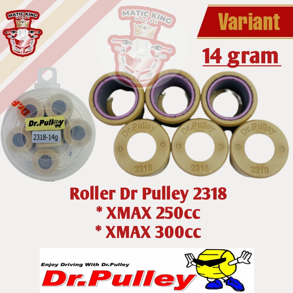 Roller roler Yamaha XMAX 250 300 cc Dr Pulley 2318 12gr 13gr 14gr 15gr