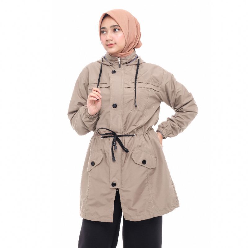 Jaket syar'i Jaket muslimah Jaket syari Parka cewek Parka wanita jaket wanita jumbo