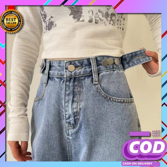 Celana Jeans Kulot Wanita Sobek Lutut Jins Cewek Kekinian Ukuran Jumbo Celana Jeans Wanita Highwaist