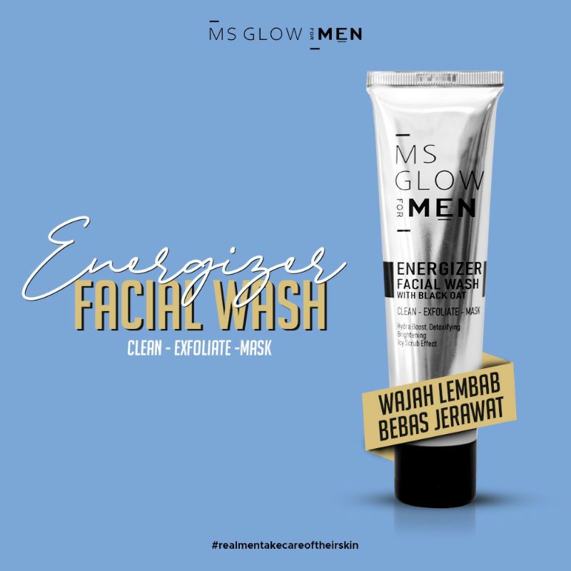 Facial Wash Ms Glow Men/Ms Glow For Men