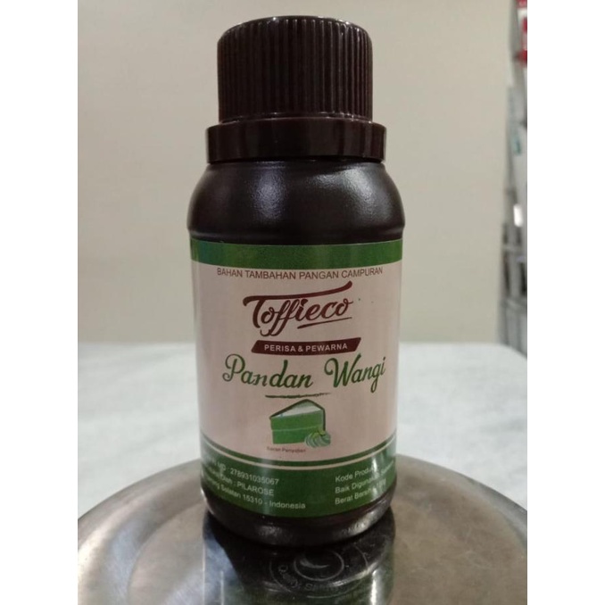 

Toffieco Pandan Wangi Perisa dan Pewarna 100 Gr