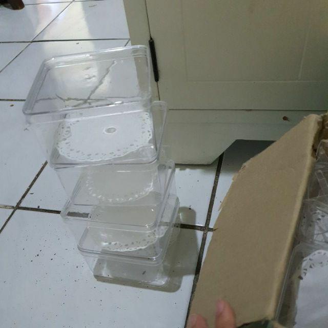 Toples Dessert Box Nuai Sn 268 / Toples Persegi / Toples Kotak / Stoples Dessert