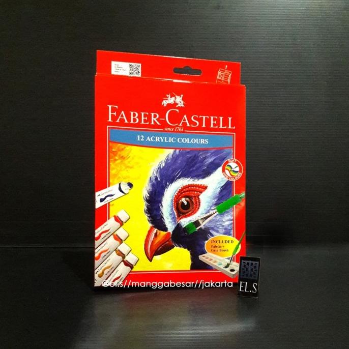 

TERLARIS Faber Castell Acrylic Tube 12 x 12 ml ( Cat Akrilik )/CAT AKRILIK SET/CAT AKRILIK SET 24 WARNA/CAT AKRILIK PASTEL/CAT AIR/CAT AIR LUKIS SET/CAT AIR GIOTTO/KUAS LUKIS 1 SET/KUAS LUKIS KECIL/KUAS LUKIS LENGKAP/KANVAS LUKIS/KANVAS LUKIS