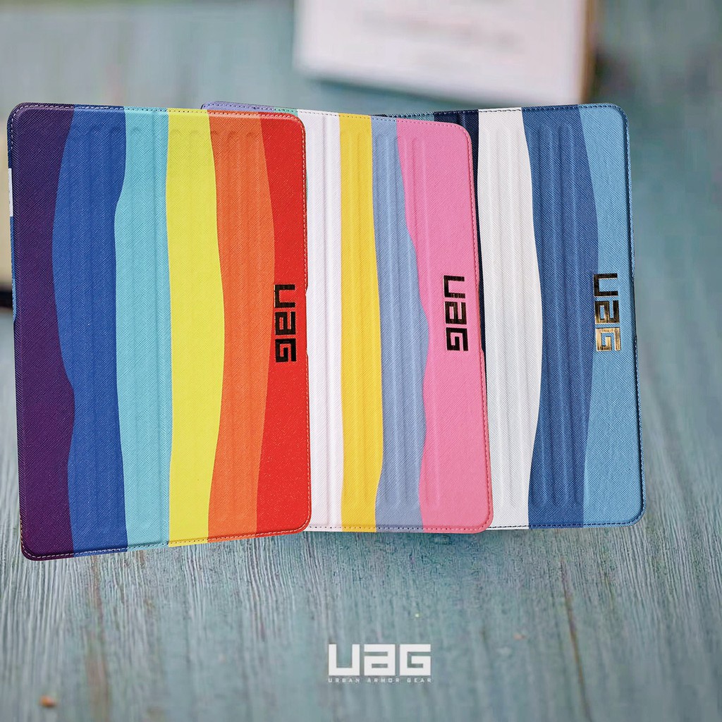 Case iPad Mini 2/3/4/5  UAG Metropolis Bookcover Flip Cover Standing Rainbow