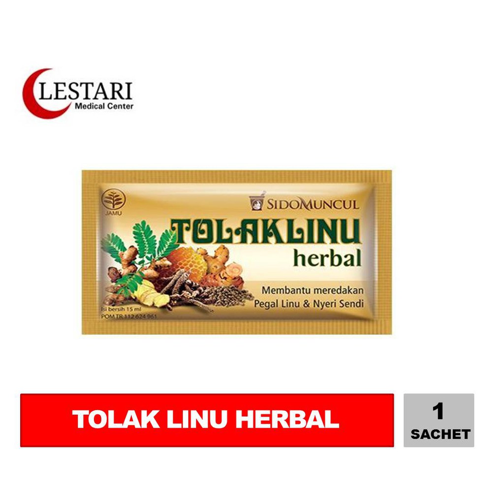 

Tolak Linu Herbal 1 Sachet Sirup Herbal Pegal Linu - coklat