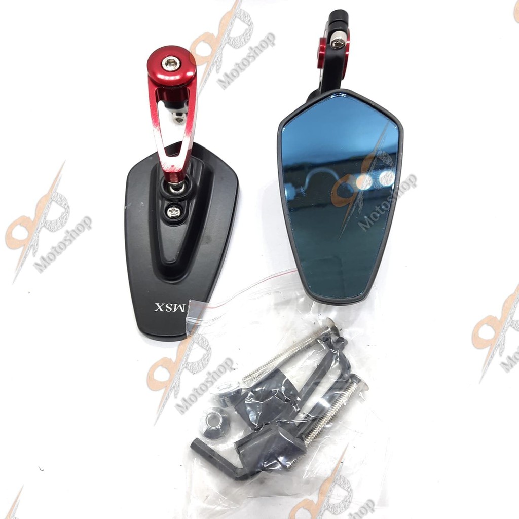 Spion Jalu Oval | Spion Bar End Jalu Nmax Vario Beat Merah Emas Hitam