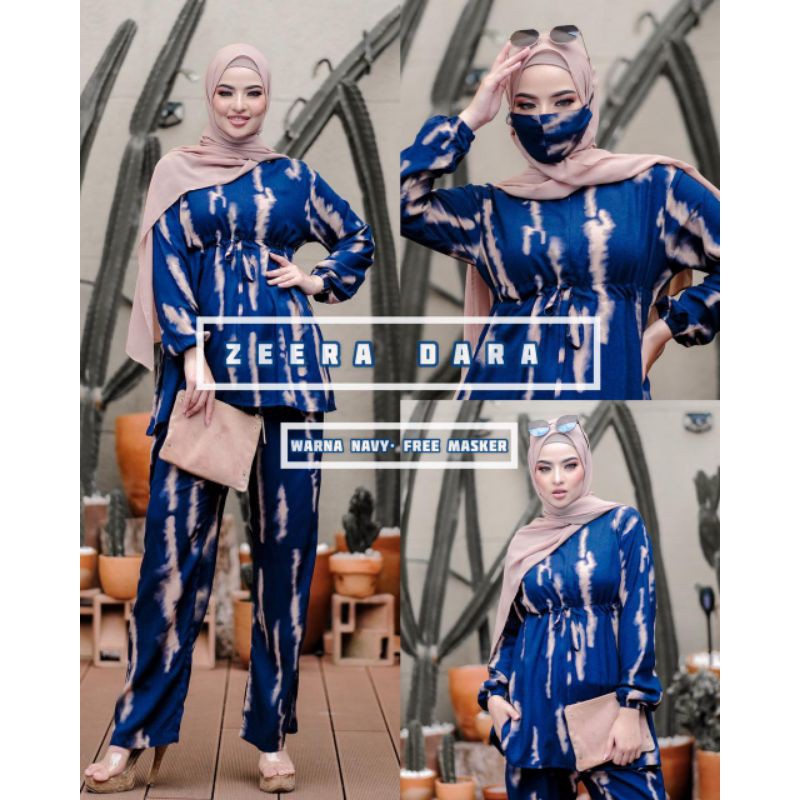 Daster arab ZEERA DARA Original One Set Rayon Tiedye