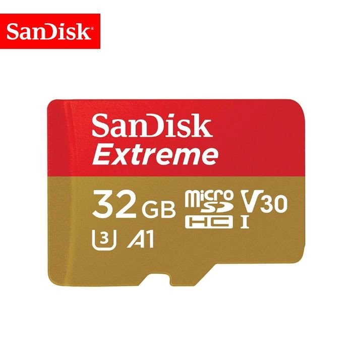 Memory Card | Micro SD 32GB SanDisk Extreme up to 100Mbps U3 A1 V30 - Garansi Resmi Lifetime