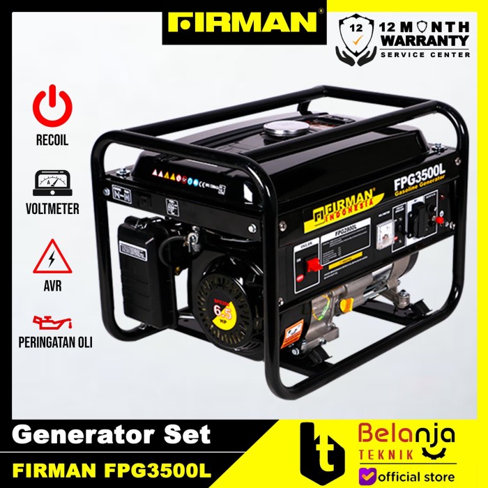 Genset Firman 2800 Watt 3500 VA FPG 3500 L Generator Set